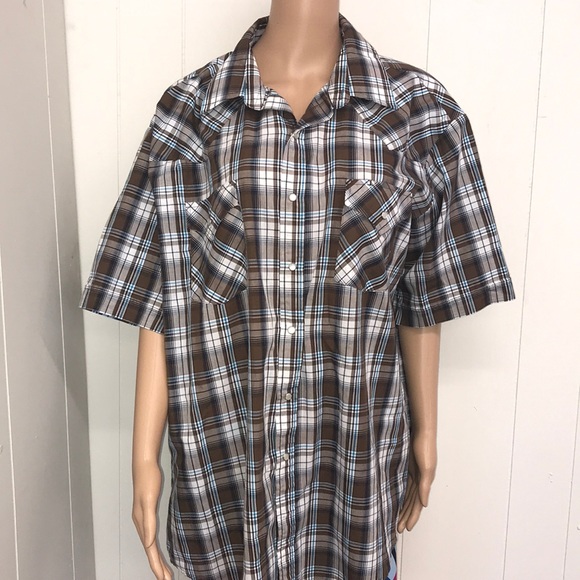plains Other - Mens plains western wear button down shirt size XL